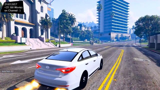Hyundai Sonata 2015 - TUNING GTA V ? 4K / 60FPS ? GTX 1080 _REVIEW