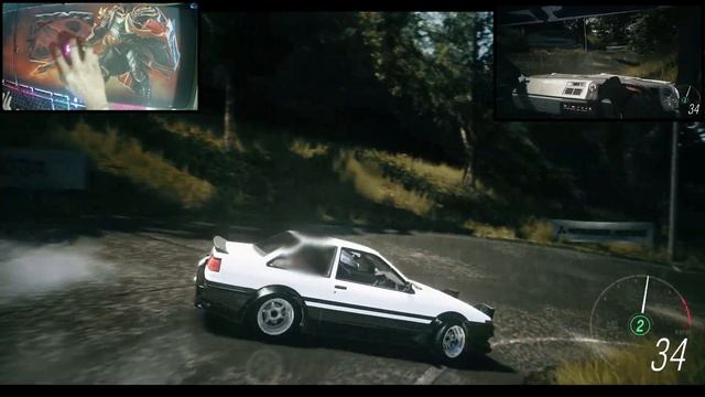 Chill Drifting Toyota AE86 Trueno In Rainy Hapogahara Touge | Drift W/ Mouse | Assetto Corsa