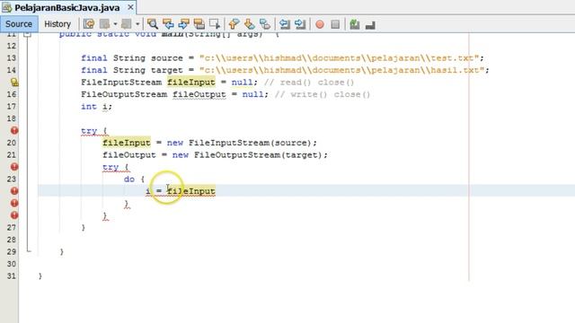 Basic Java 67 pelajaran InputStream OutputStream смотреть онлайн