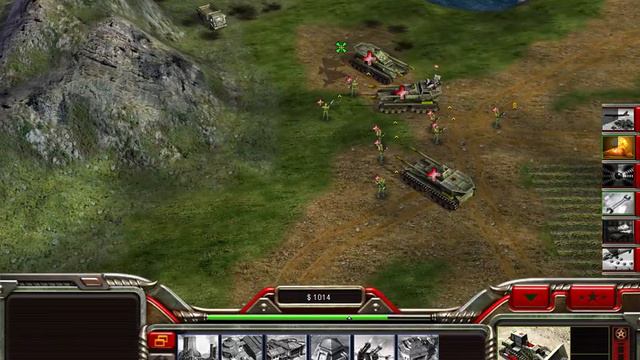 Command & Conquer TM Generals Zero Hour China General Tank 1 vs 3 Random HARD смотреть онлайн