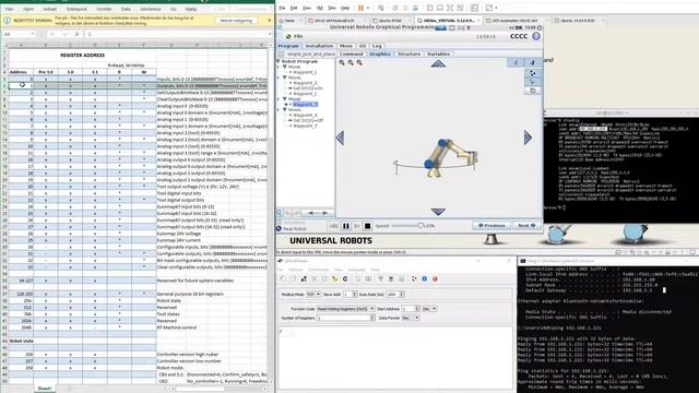 Universal Robot - access data of the robot via Modbus - Test tool: qModbus смотреть онлайн
