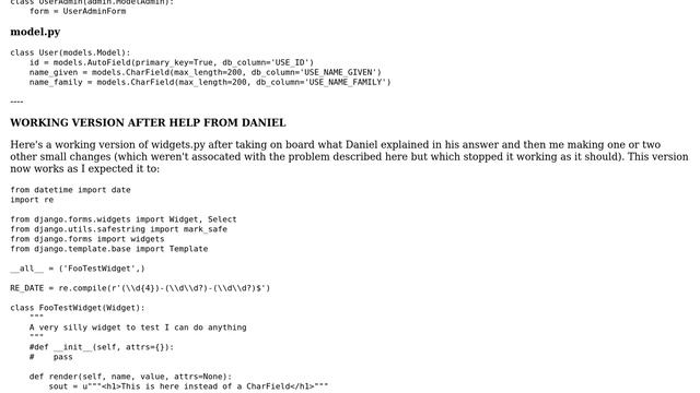 Django - custom widget - why does Django think I don't have 'attrs'? смотреть онлайн