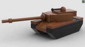 Мини танк T110E5 из Лего