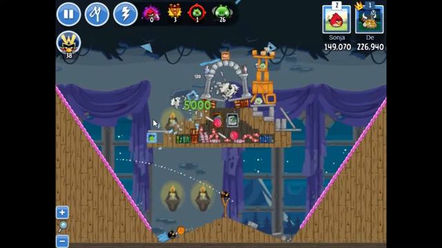 Angry Birds Friends Halloween Tournament Level 6 Week 180 NO Power Up Three Stars Walkthrough смотреть онлайн