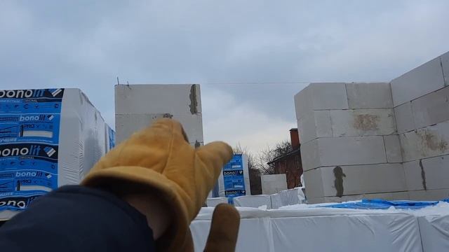 формирование кладки в проемах окон и дверей из гсб