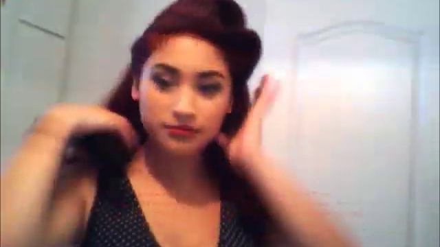 Gibson Roll with Side Heart Victory Rolls! смотреть онлайн