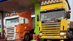 Перевозка фронтального погрузчика SANY / Scania V8 vabis
