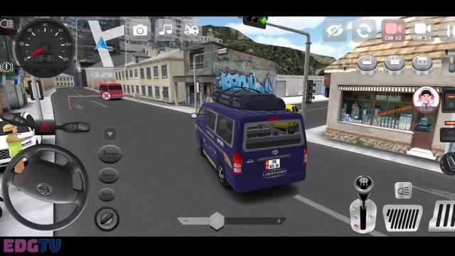 Minibus simulator Vietnam #4 |Village tour vietnam Toyota Hiace driving |Android gameplay смотреть онлайн