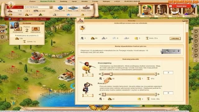 Бесплатные игры онлайн Ikariam Gameplay PL смотреть онлайн