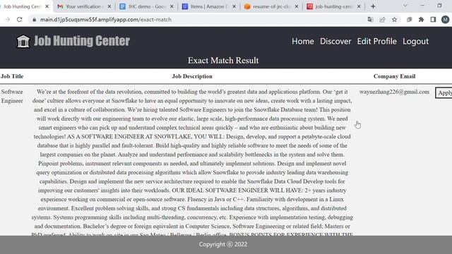 Job Hunting Center Demo смотреть онлайн