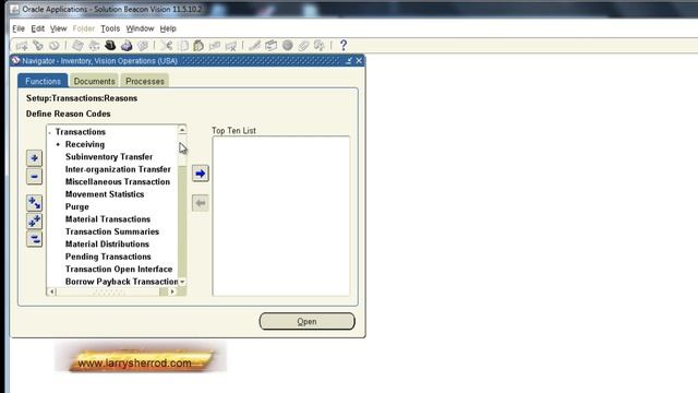 INV Item Transaction Reasons, Oracle Applications Training смотреть онлайн