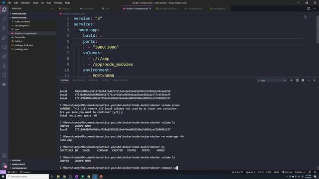 Docker compose tutorial: DevOps with Docker and Node.js + Mongodb/Redis Part #10 смотреть онлайн