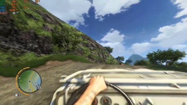Far Cry 3 on Radeon HD 6870 1GB GDDR5 смотреть онлайн