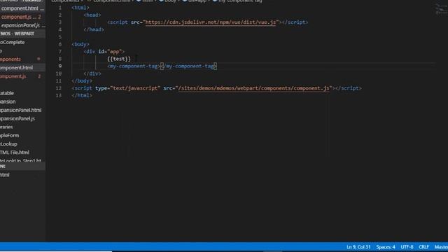 Extending your VUE instance with components смотреть онлайн