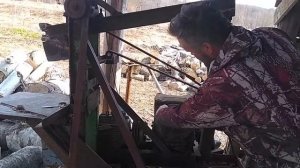 Вертикальный редукторный дровокол, размеры.