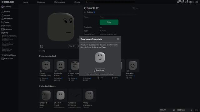 [FREE ITEM] как получить CHECK IT в РОБЛОКСЕ | В ROBLOX смотреть онлайн