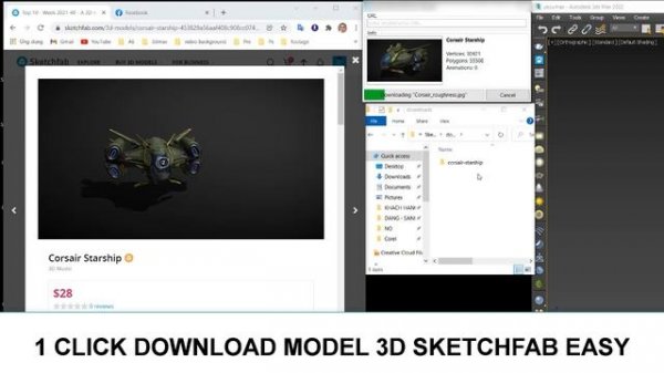 Download all model 3D on Sketchfab