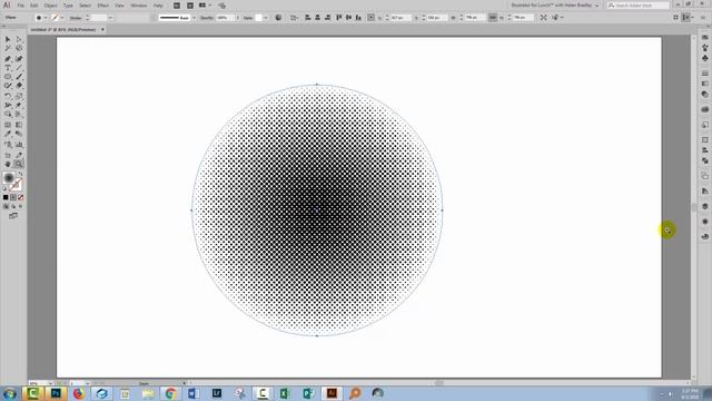 Illustrator - Halftones with spaced out circles смотреть онлайн