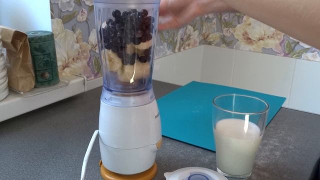 Чернично-банановый смузи (полезно, быстро и вкусно). Рецепт смотреть онлайн