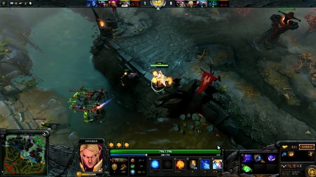 Invoker Game With Three Skills (Игра за Инвокера с Тремя Скиллами) #1