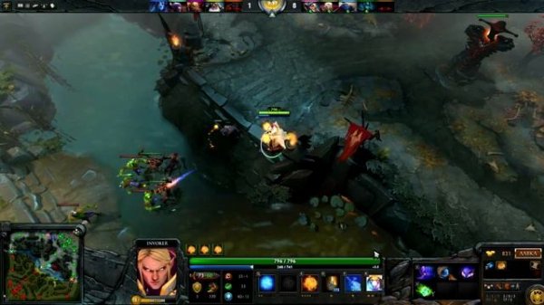 Invoker Game with Three Skills (Игра за Инвокера с Тремя Скиллами) #1