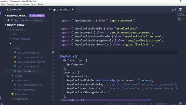 #17 Curso de Angular / CRUD con Firebase (parte 1) | Instalando AngularFire2 y Cloud Firestore смотреть онлайн