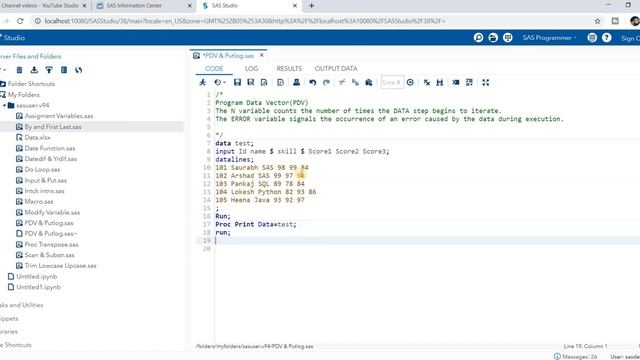 SAS Certification Part 17 PDV Putlog Statement смотреть онлайн