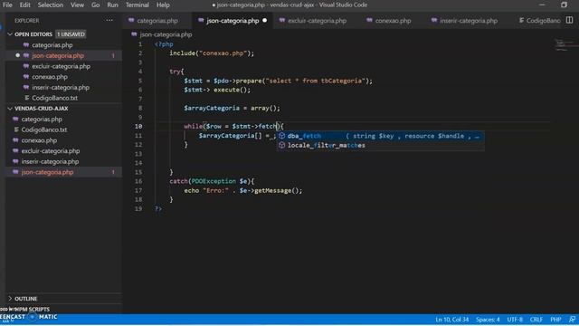 JSON de uma tabela com PHP смотреть онлайн