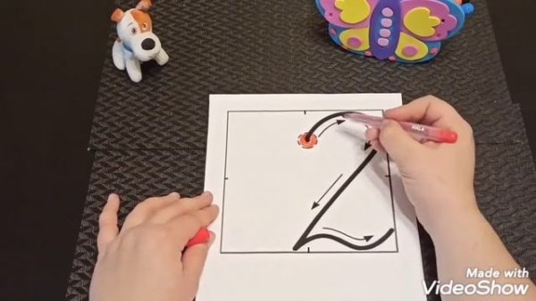 Учимся писать цифру 2