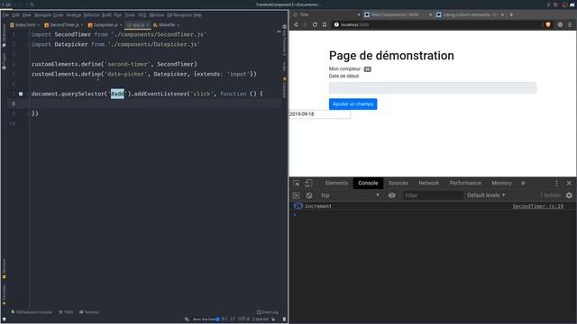 Tutoriel JavaScript : Les composants web смотреть онлайн