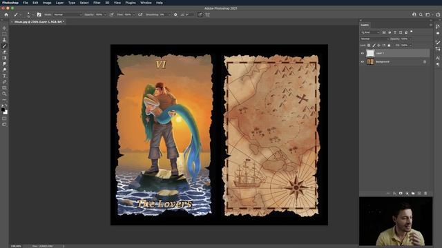 Рисую в фотошопе "Красную шапочку" + РАЗБОР ваших работ смотреть онлайн