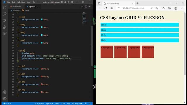 CSS Flex vs Grid Display| Learn CSS 11 смотреть онлайн