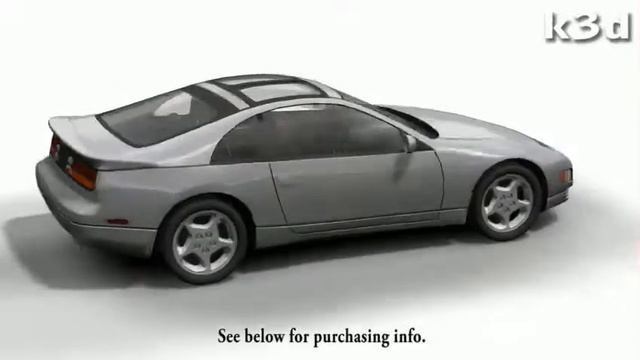 Nissan 300 ZX 3D model by k3d. смотреть онлайн