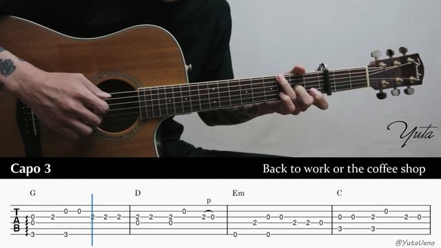 Love - Lana Del Rey - Fingerstyle Guitar TAB смотреть онлайн