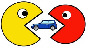 Учим цвета с Пэкменом и машинками - Мультик для малышей про машинки