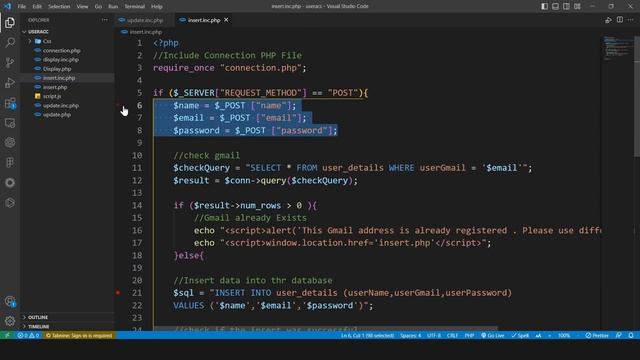 Update User Account Details using PHP & MYSQL смотреть онлайн