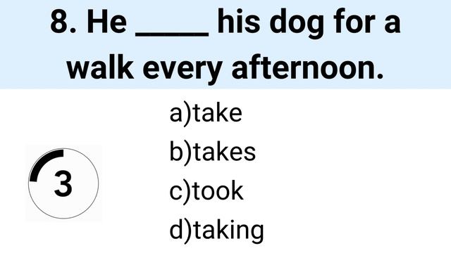 Present Simple Tense | Grammar Quiz | 语法 | व्याकरण | ไวยากรณ์ | gramatika |gramática|문법|IELTS|TOEFL смотреть онлайн