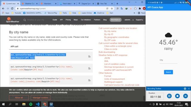 FLUTTER HTTP GET DATA API WEATHER APP APLIKASI CUACA TUTORIAL INDONESIA смотреть онлайн