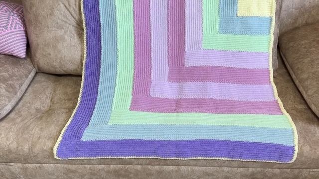 Вяжем детский плед из плюшевой пряжи! смотреть онлайн