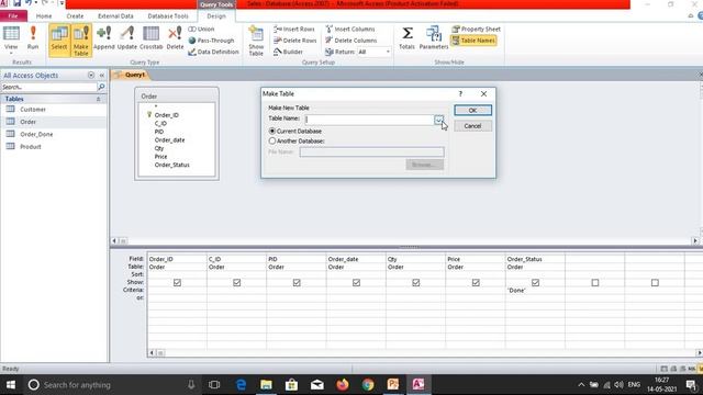 Access: Designing a Simple Query Make Table, Update, Delete, Alter in Gujarati | MS Access Query смотреть онлайн