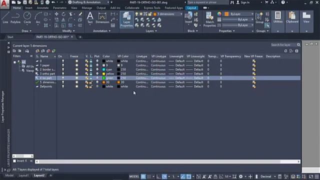 AutoCAD Orthographic Isometric Part 19 - Tutorial #5 смотреть онлайн