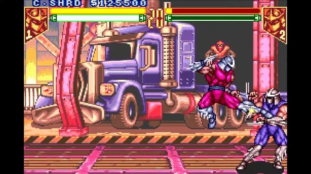 Shredder vs Shredder - Double Perfect!! Level 7 CPU Mirror Match смотреть онлайн