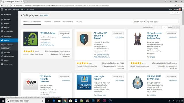Cambiar la url WP-ADMIN de acceso de WordPress para mejorar la seguridad смотреть онлайн