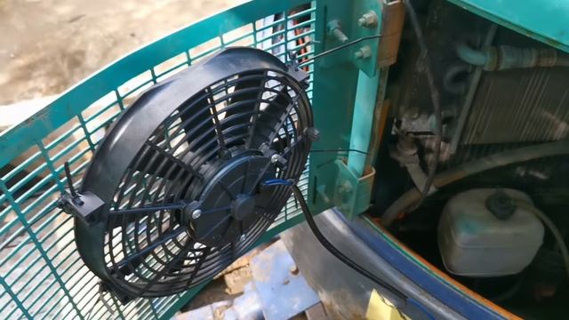 Дополнительный вентилятор охлаждения на миниэкскаватор ❄ смотреть онлайн