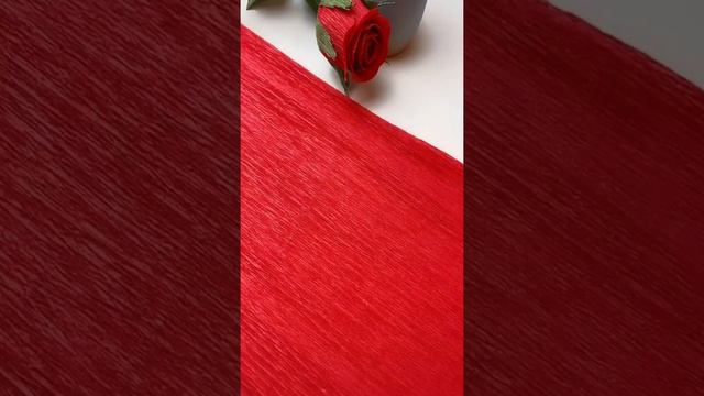 How To Make Red Rose With Crepe paper | Easy Method For Flowers Making | Paper Flowers смотреть онлайн