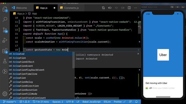 #3 Animated Uber Login - Login View UI | Professional Animations in React Native смотреть онлайн