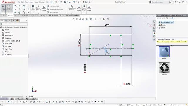 Solidwork Smart Sketch tutorial-using Linked Dimension смотреть онлайн
