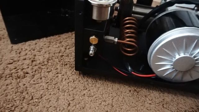 Китайский мини компрессор высокого даления на 12 Вольт для PCP винтовок. смотреть онлайн