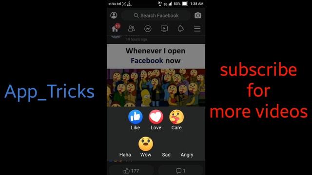 How to use care react on Facebook messenger and Facebook lite App_Tricks 2020 смотреть онлайн