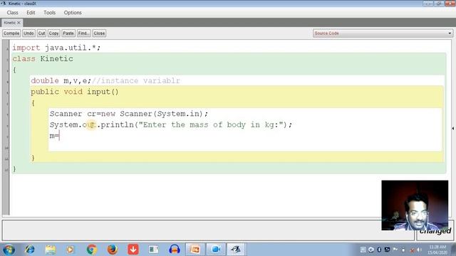 WAP JAVA PROGRAM OF COMPUTE KINETIC ENERGY BY E-learning programming смотреть онлайн